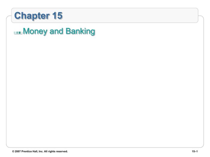 Chapter 8 money in review