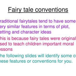 Conventions of a fairy tale