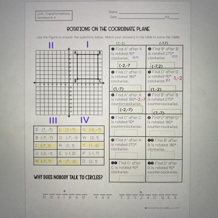 Unit 9 transformations homework 2 answer key