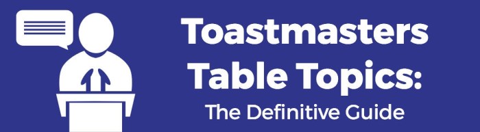 Funny table topics questions toastmasters