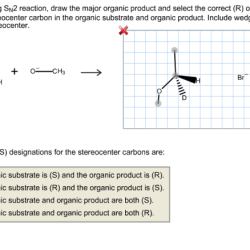 Draw the correct organic product of the following sn2 reaction.